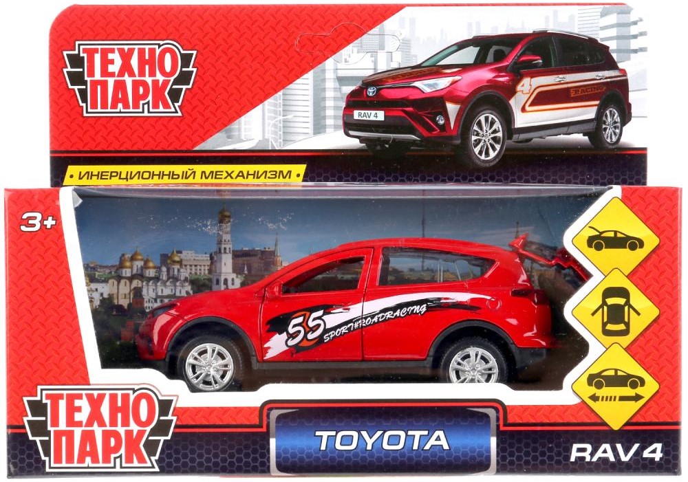 Металлическая модель Технопарк – Toyota RAV4 Спорт, 12 см.  